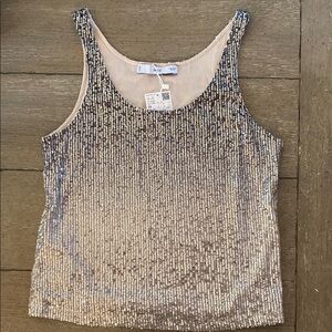 Mango Silver Sequin Tank